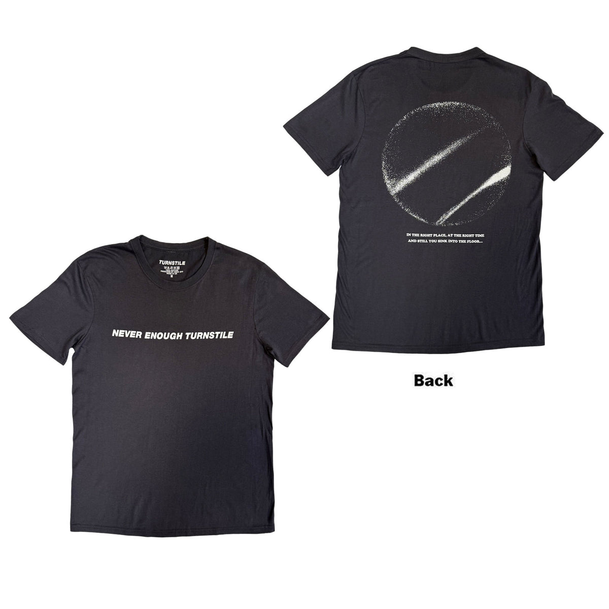 TURNSTILE - RIGHT PLACE, RIGHT TIME - T-Shirt Grey