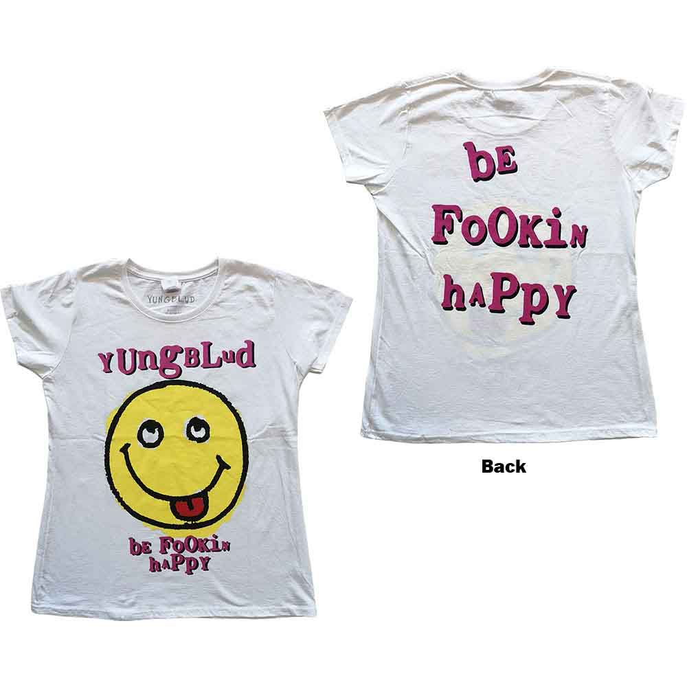 YUNGBLUD - RAVER SMILE - Ladies T-Shirt White
