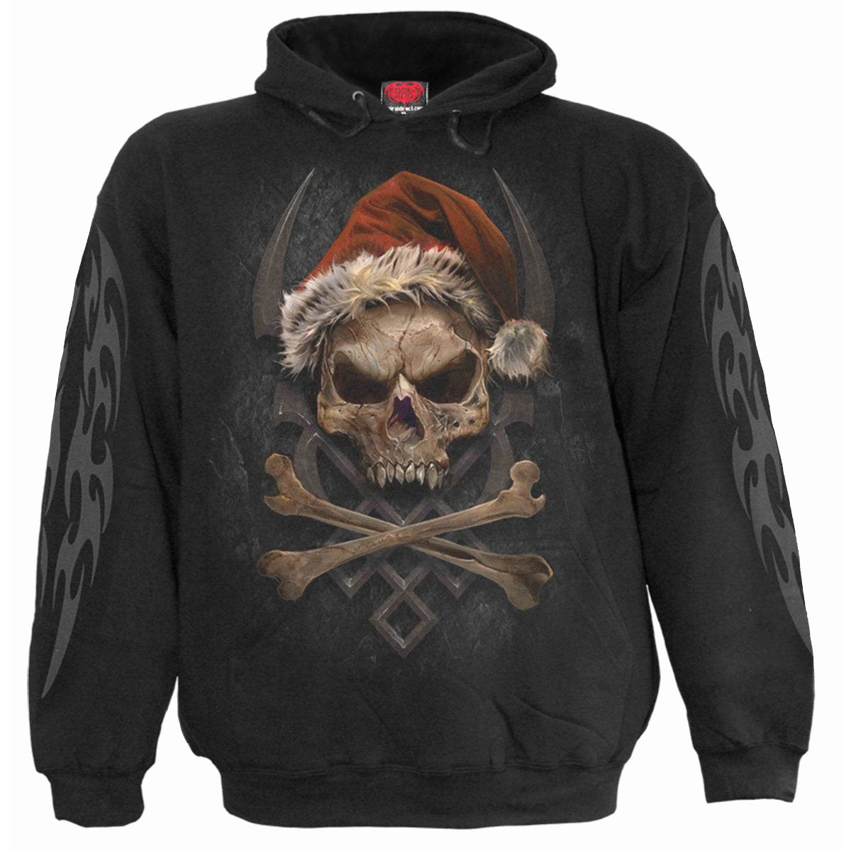 ROCK SANTA - Hoody Black - Spiral USA