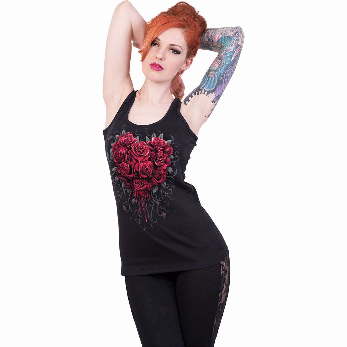 BLEEDING HEART - Rasoio Back Top Nero