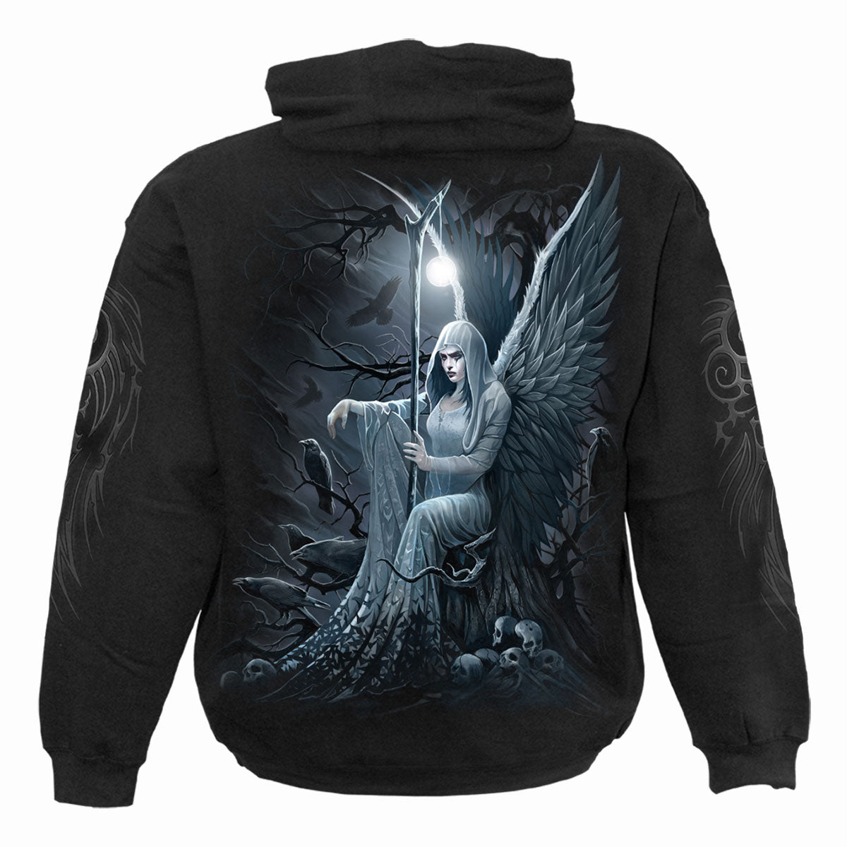 ETHEREAL ANGEL - Felpa con cappuccio nera