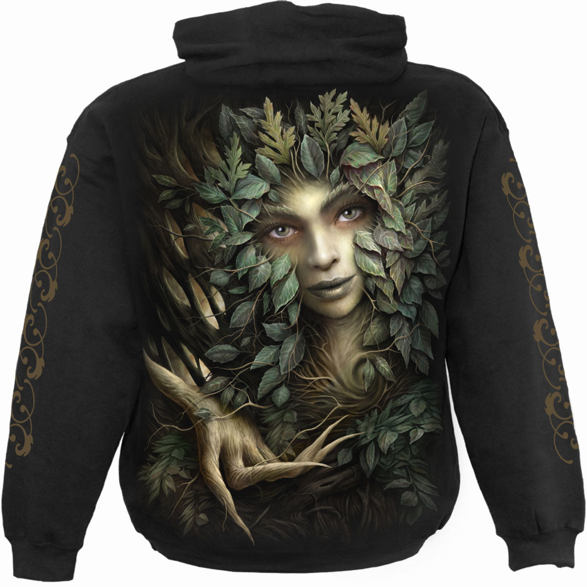 WOODLAND QUEEN - Felpa con cappuccio nera
