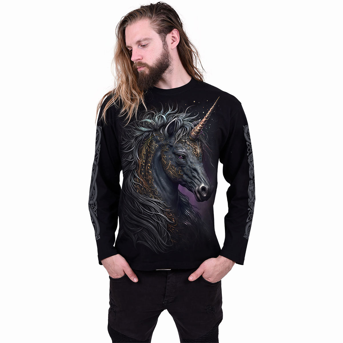 CELTIC UNICORN - Maglietta a maniche lunghe nera