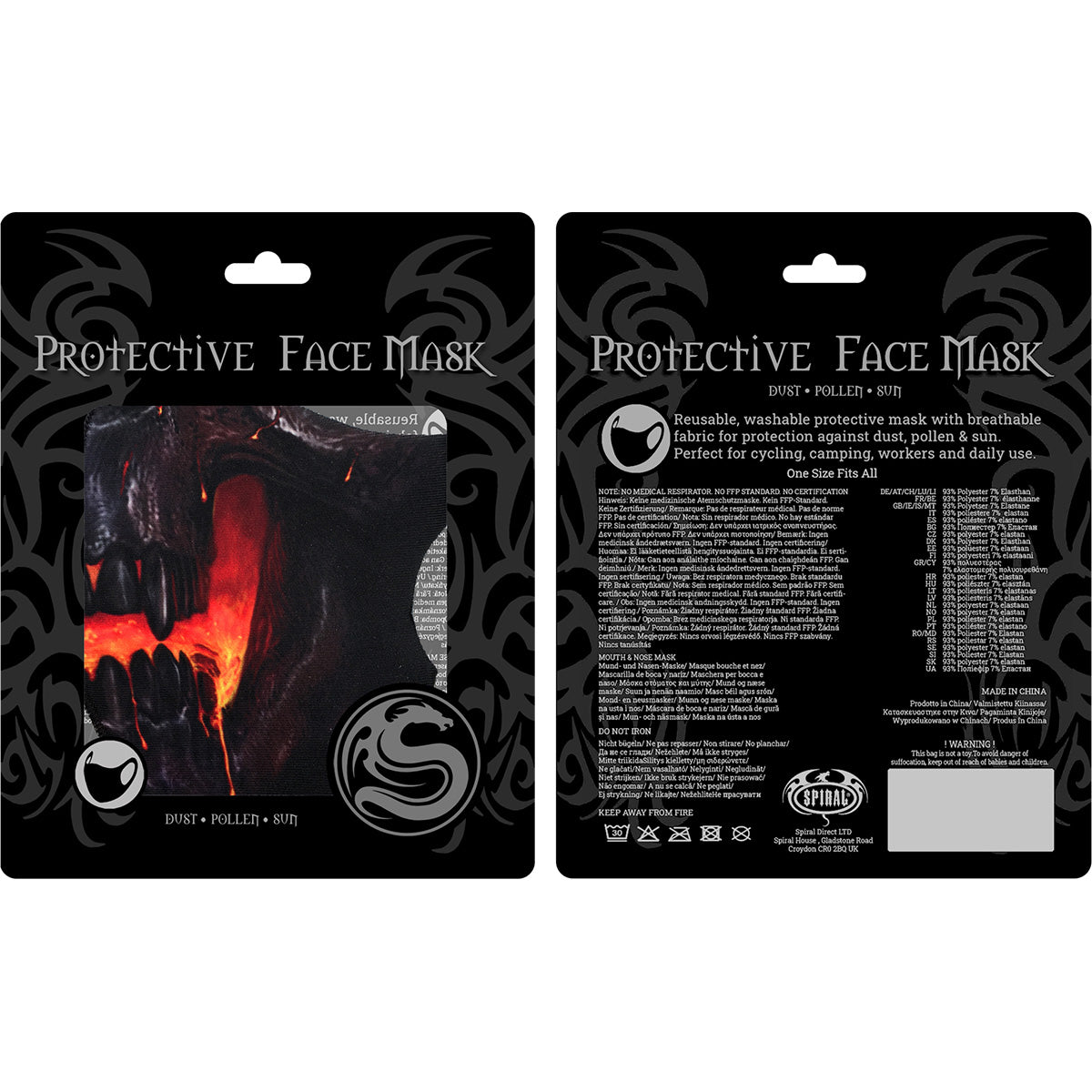 SKULL LAVA - Maschera per il viso