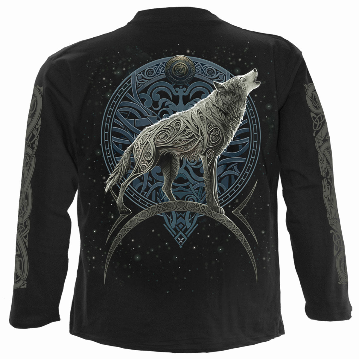 CELTIC WOLF - Maglietta a maniche lunghe nera