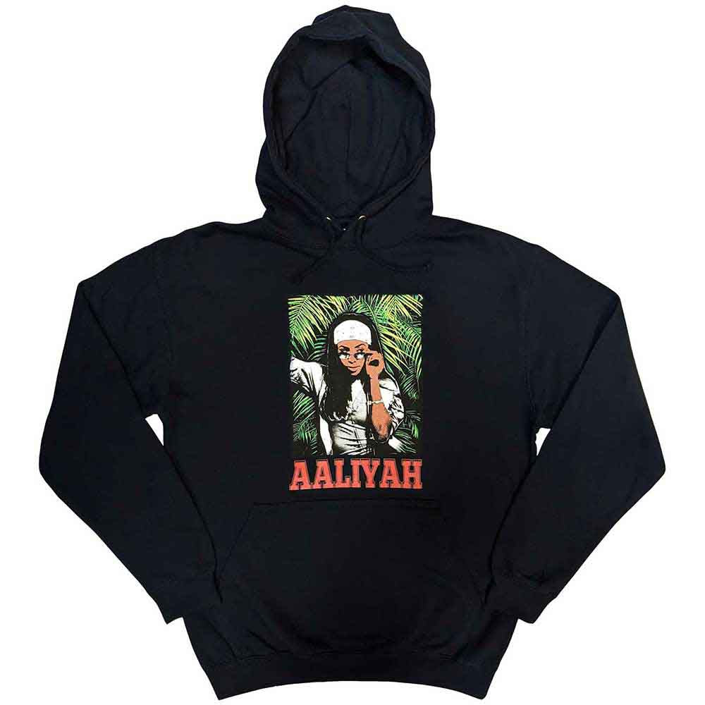 AALIYAH - FOLIAGE - Pullover Hoodie Blue