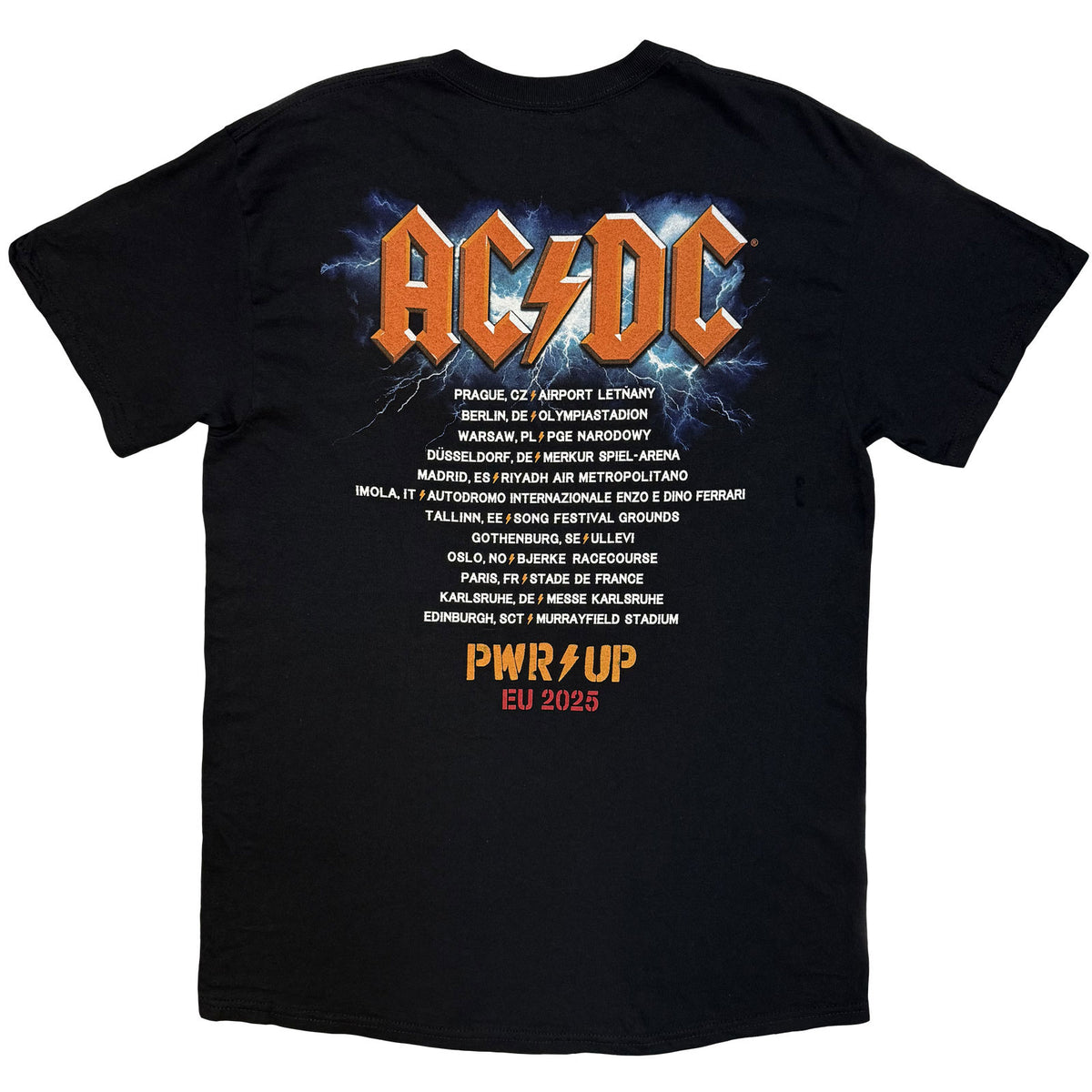 AC/DC - GUITAR EU TOUR '25 - T-Shirt Black