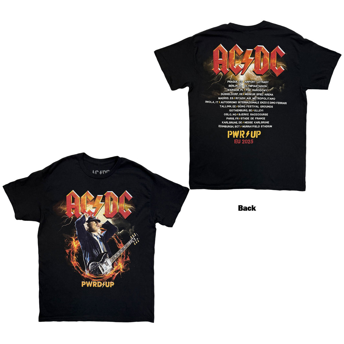 AC/DC - ANGUS HORNS EU TOUR '25 - T-Shirt Black