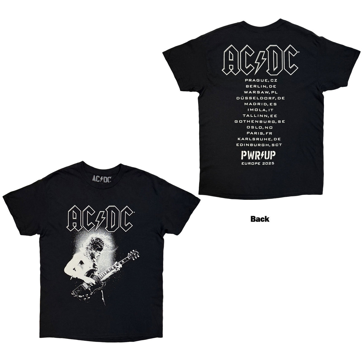 AC/DC - ANGUS PUTLAND EU TOUR '25 - T-Shirt Black