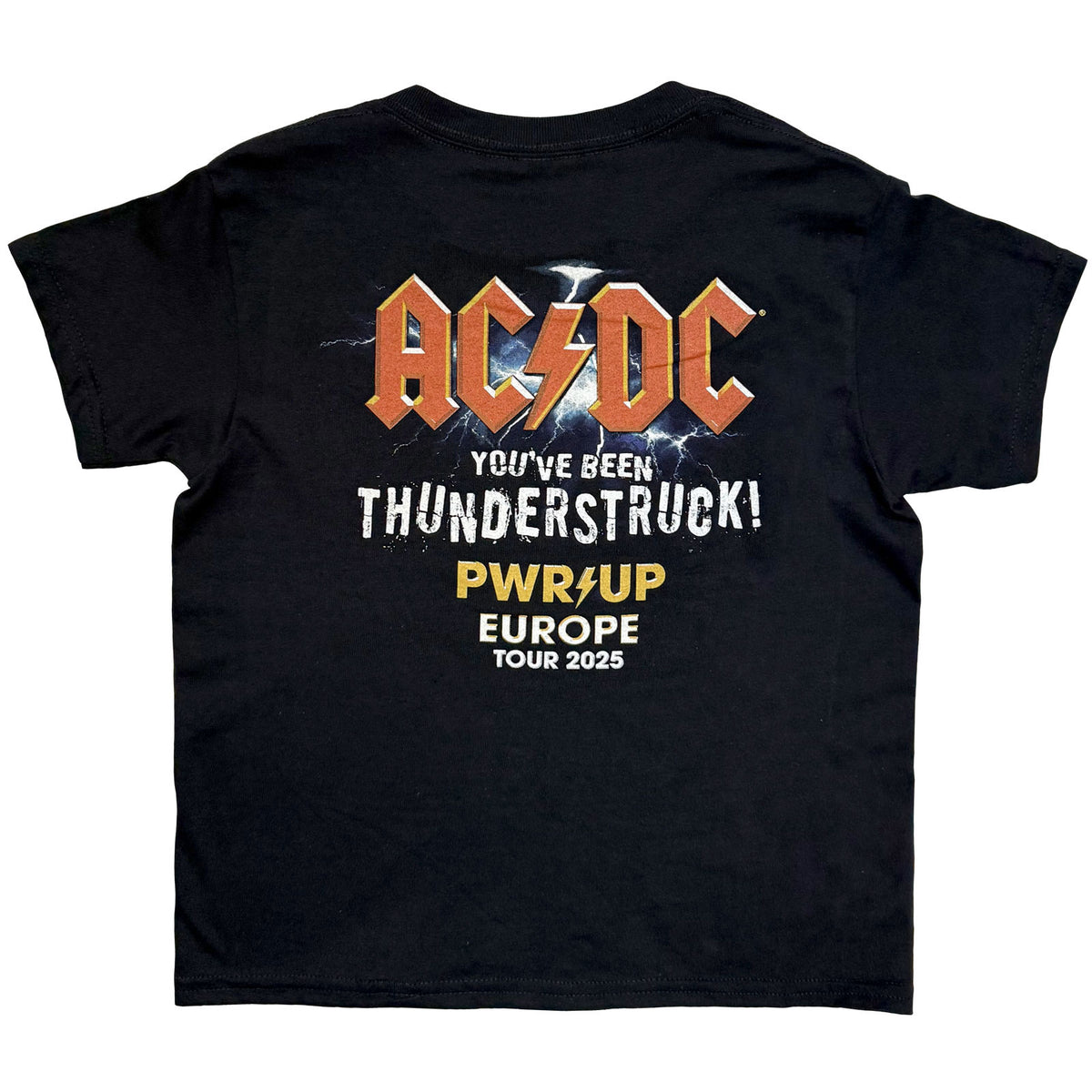 AC/DC - THUNDERSTRUCK EU TOUR '25 - Kids T-Shirt Black