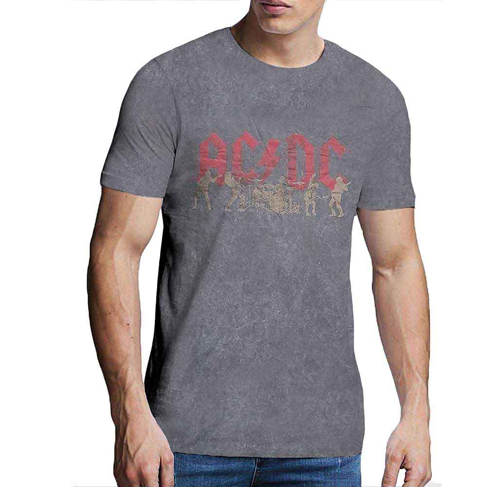 AC/DC - VINTAGE SILHOUETTES - T-Shirt Grey