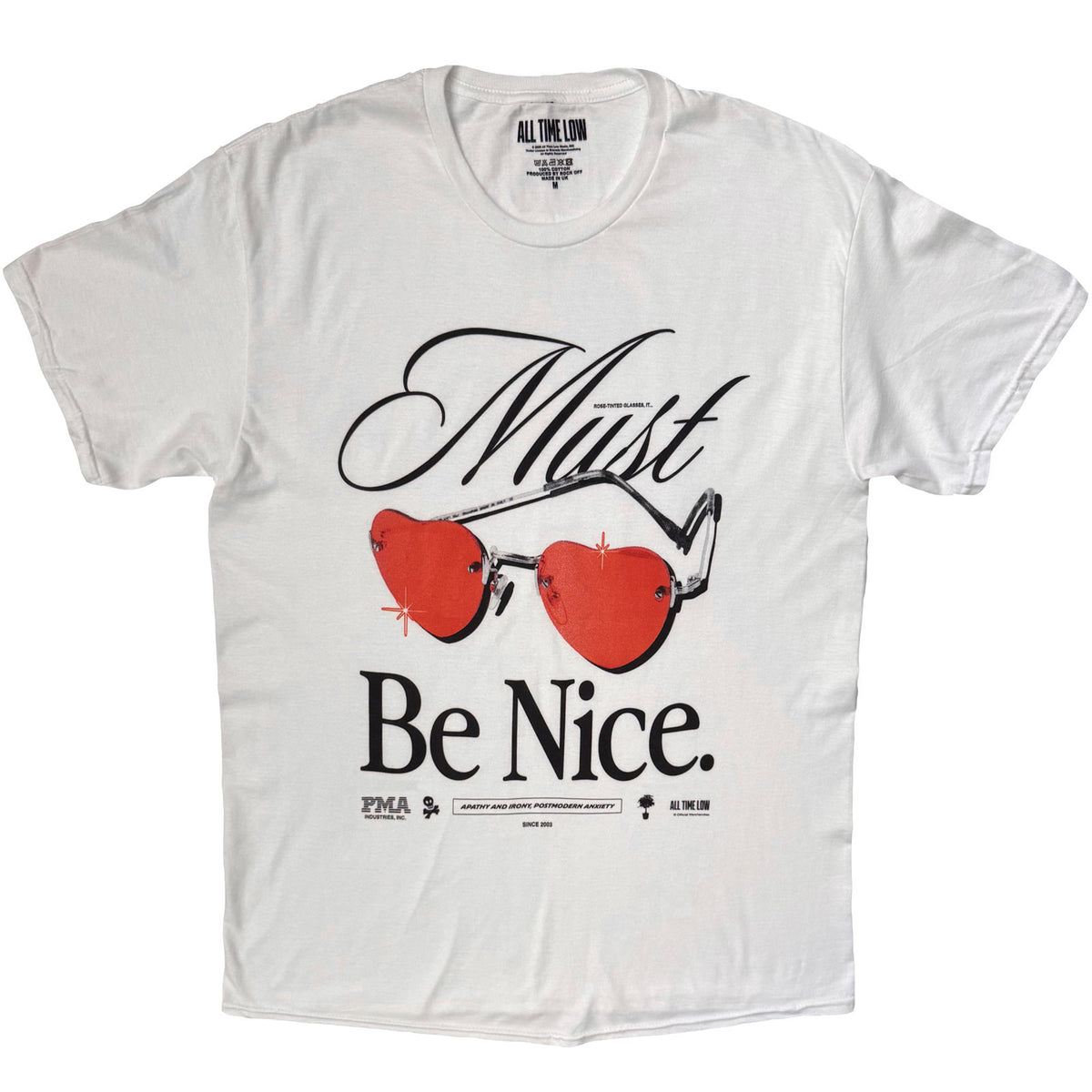 ALL TIME LOW - MUST BE NICE GLASSES - T-Shirt White