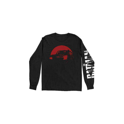 DC COMICS - THE BATMAN RED CAR & FIGURE - Long Sleeve T-Shirt Black