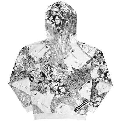 THE BEATLES - REVOLVER - Pullover Hoodie White