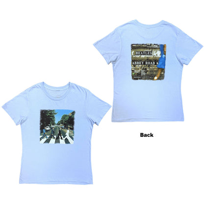 THE BEATLES - VINTAGE ABBEY ROAD - Ladies T-Shirt Blue