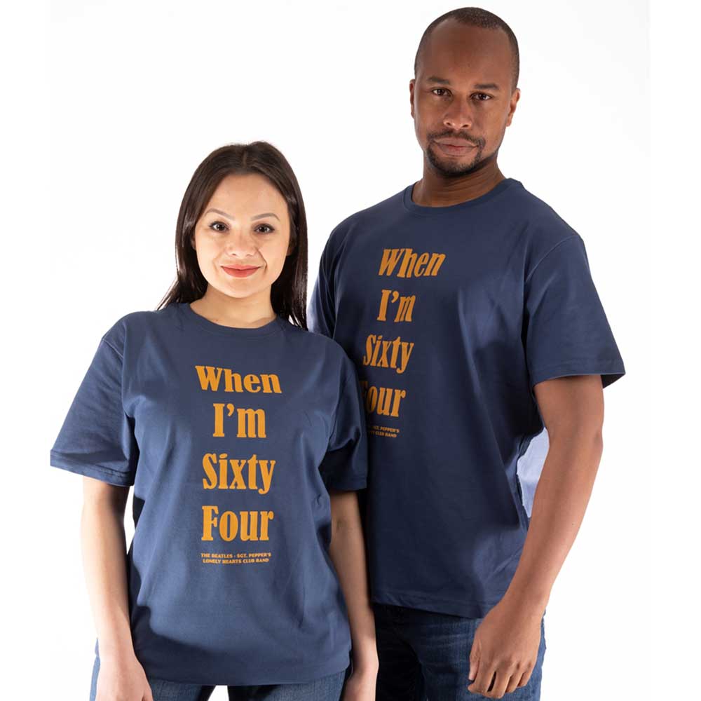 THE BEATLES - WHEN I'M SIXTY FOUR - T-Shirt Blue