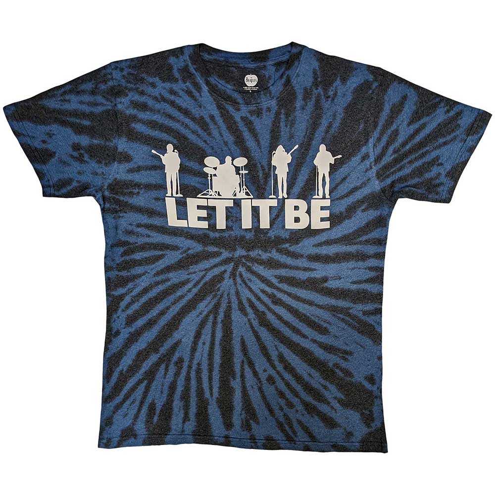 THE BEATLES - LET IT BE SILHOUETTE - T-Shirt Black