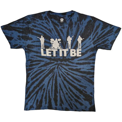 THE BEATLES - LET IT BE SILHOUETTE - T-Shirt Black