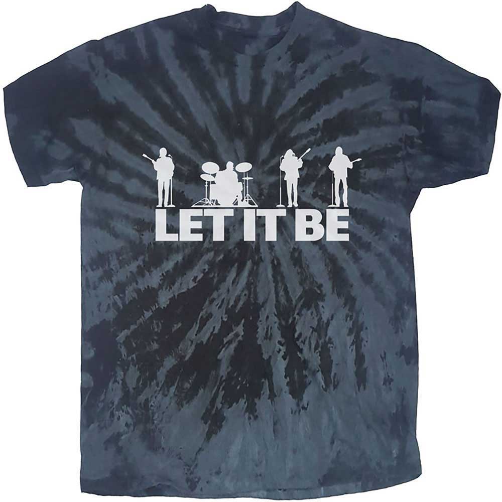 THE BEATLES - LET IT BE SILHOUETTE - T-Shirt Black