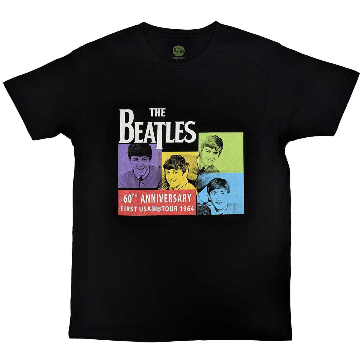 THE BEATLES - US 1964 - T-Shirt Black