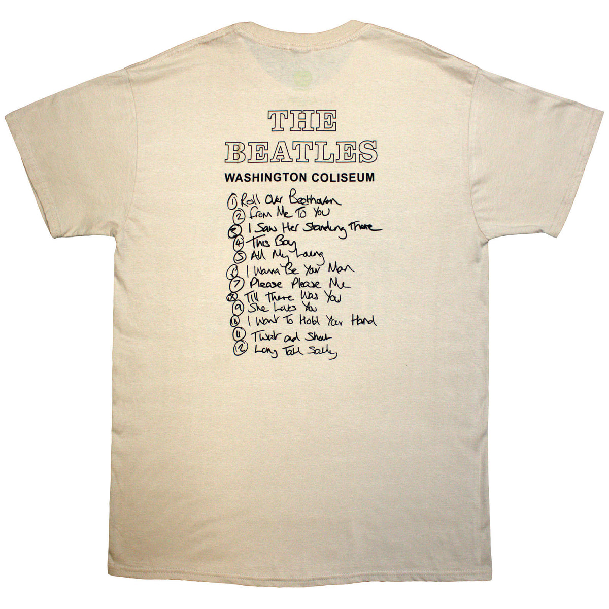 THE BEATLES - WASHINGTON '64 PROMO & SETLIST - T-Shirt Neutral
