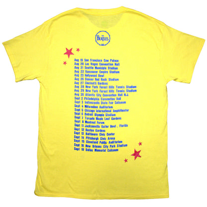 THE BEATLES - AMERICAN TOUR '64 - T-Shirt Yellow