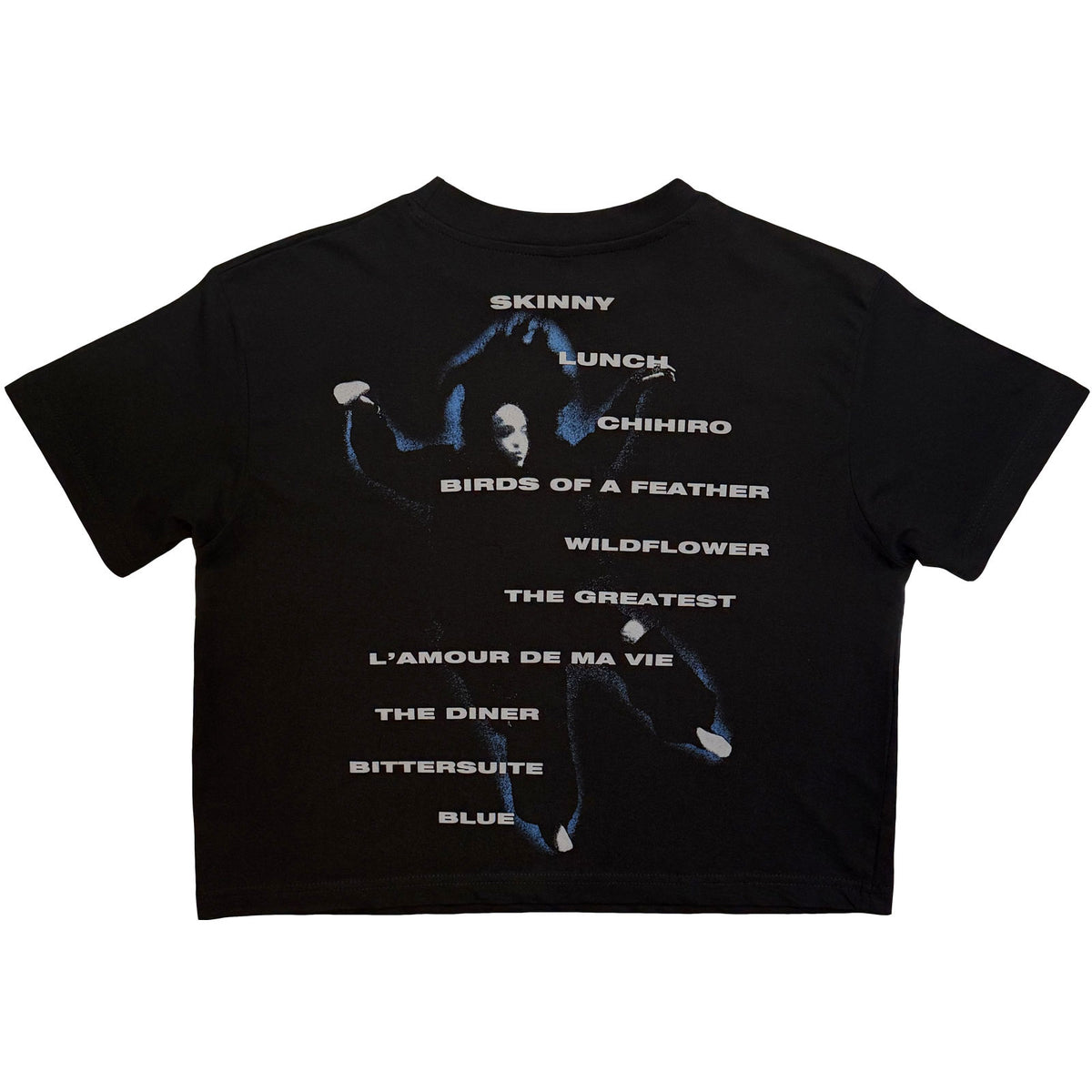 BILLIE EILISH - HMHAS TRACKLIST - Ladies Crop Top Black
