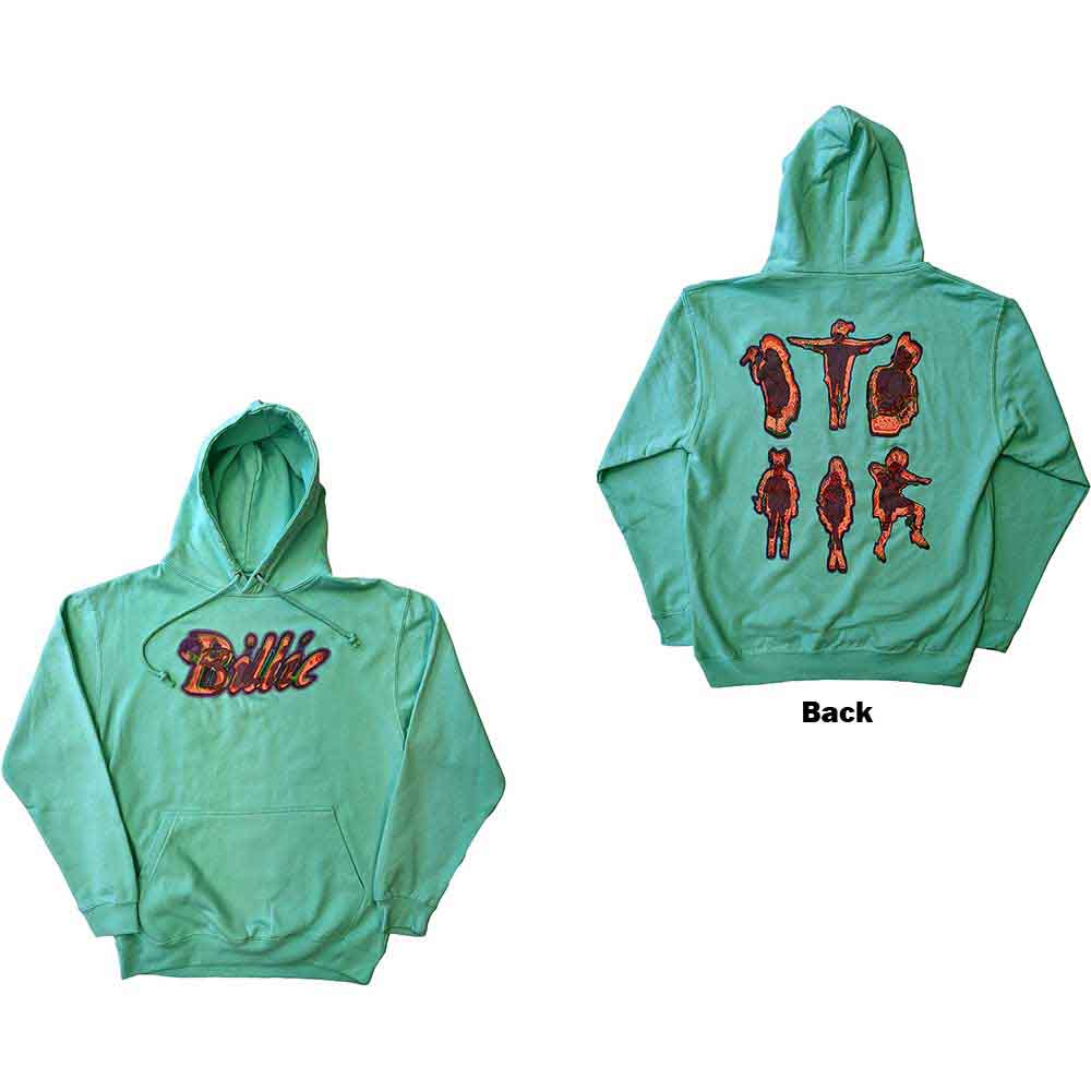 BILLIE EILISH - SILHOUETTES - Pullover Hoodie Green