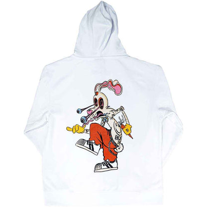 BLINK-182 - ROGER RABBIT - Zipped Hoodie White