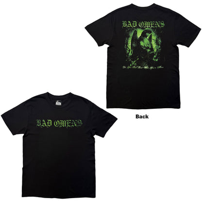 BAD OMENS - GREEN ANGEL - T-Shirt Black