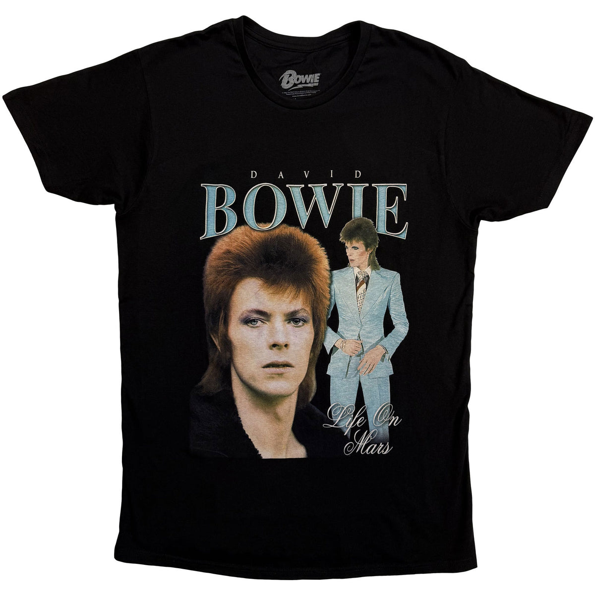 DAVID BOWIE - LIFE ON MARS HOMAGE - T-Shirt Black
