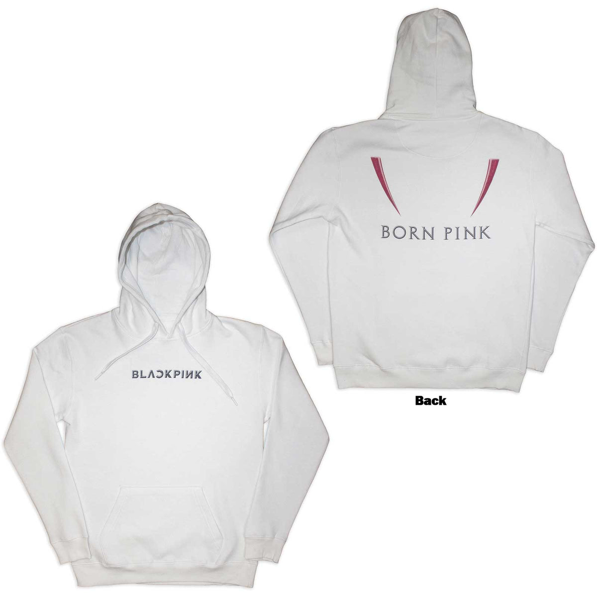 BLACKPINK - BORN PINK - Pullover Hoodie White