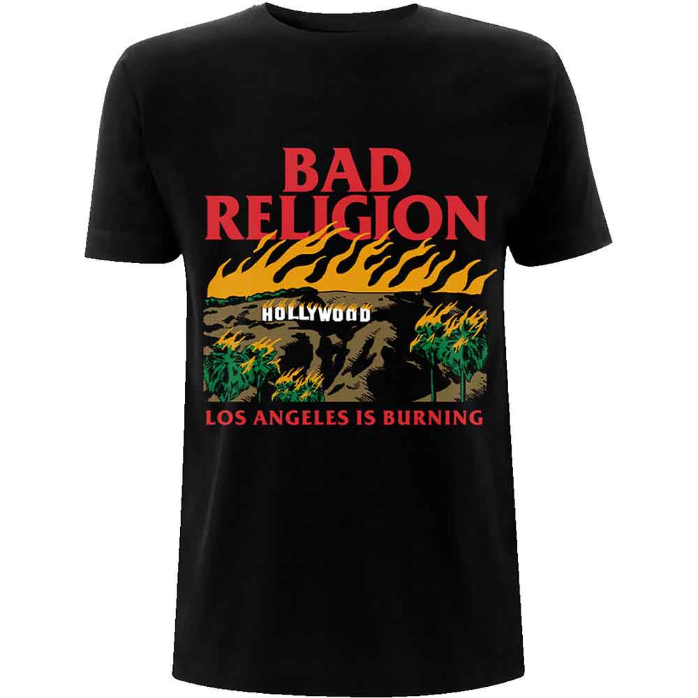BAD RELIGION - BURNING - T-Shirt Black