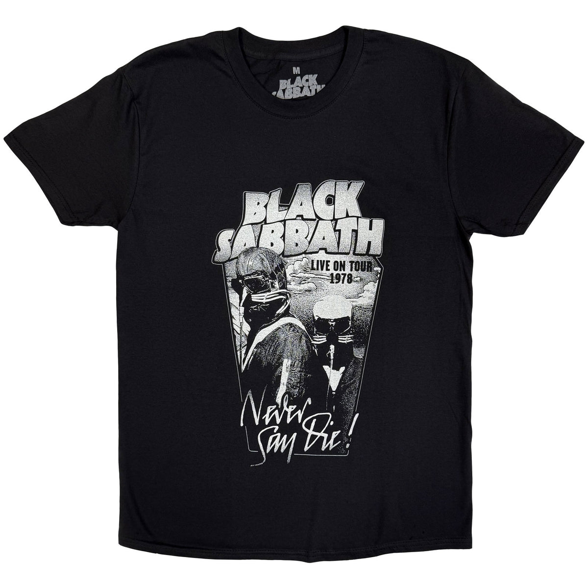 BLACK SABBATH - NEVER SAY DIE GREY TONE - T-Shirt Black