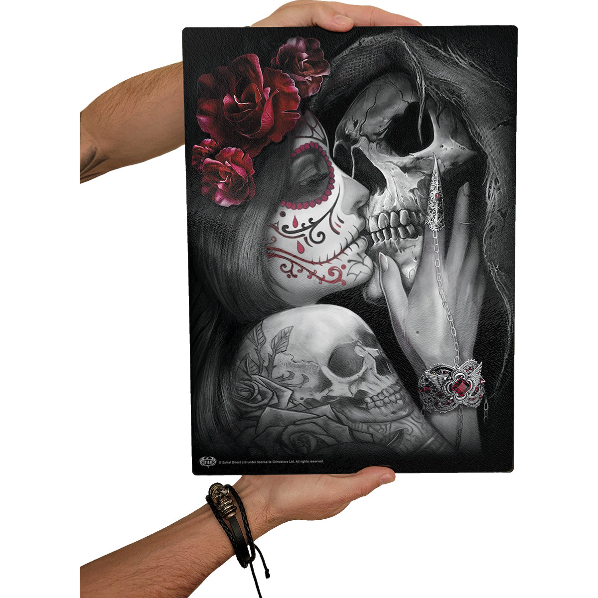 DEAD KISS - Glass Chopping Board (Rectangular)