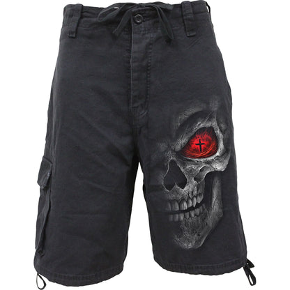 DEATH STARE - Pantaloncini Cargo vintage neri