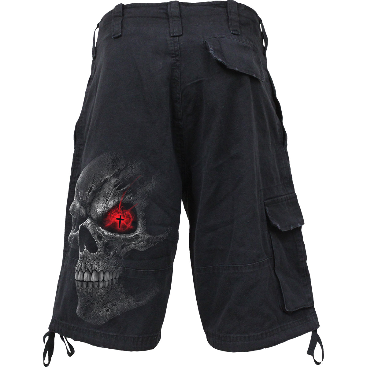 DEATH STARE - Pantaloncini Cargo vintage neri