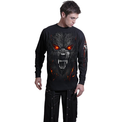 DARKEST FEAR - Maglietta a maniche lunghe nera