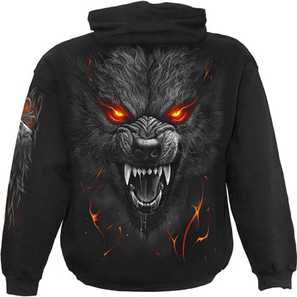 DARKEST FEAR - Felpa con cappuccio nera