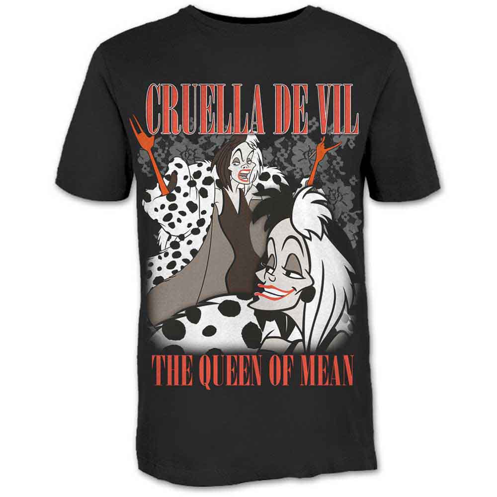 DISNEY - CRUELLA HOMAGE - T-Shirt Black