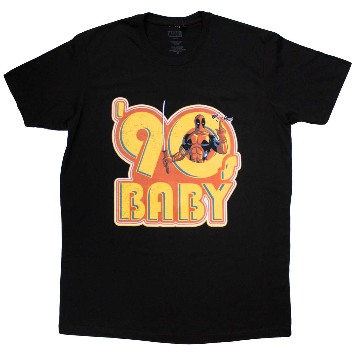 MARVEL COMICS - DEADPOOL '90S BABY - T-Shirt Black