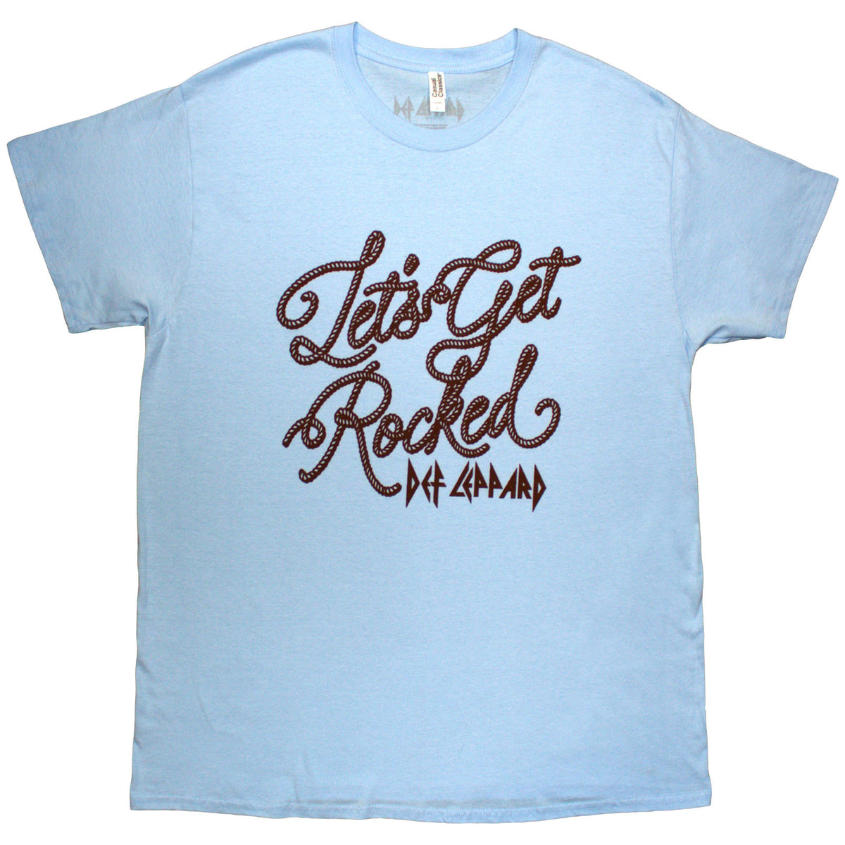 DEF LEPPARD - ROCKED ROPE - T-Shirt Blue