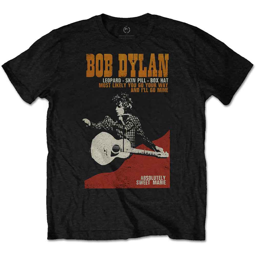 BOB DYLAN - SWEET MARIE - T-Shirt Black