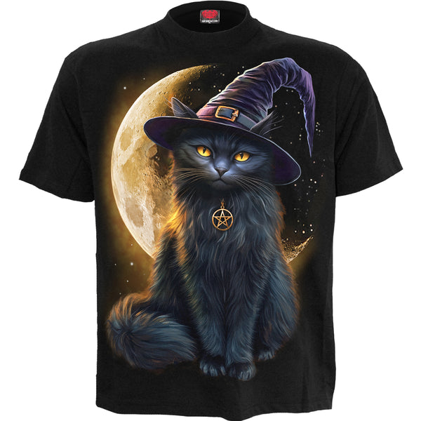 FAMILIAR MAGIC - Front Print T-Shirt Black