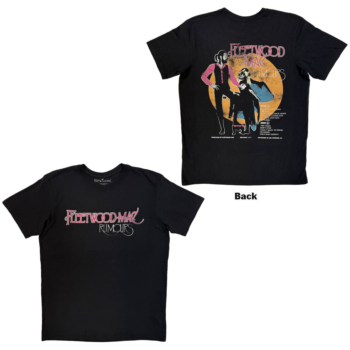 FLEETWOOD MAC - RUMOURS - Carbon T-Shirt Black