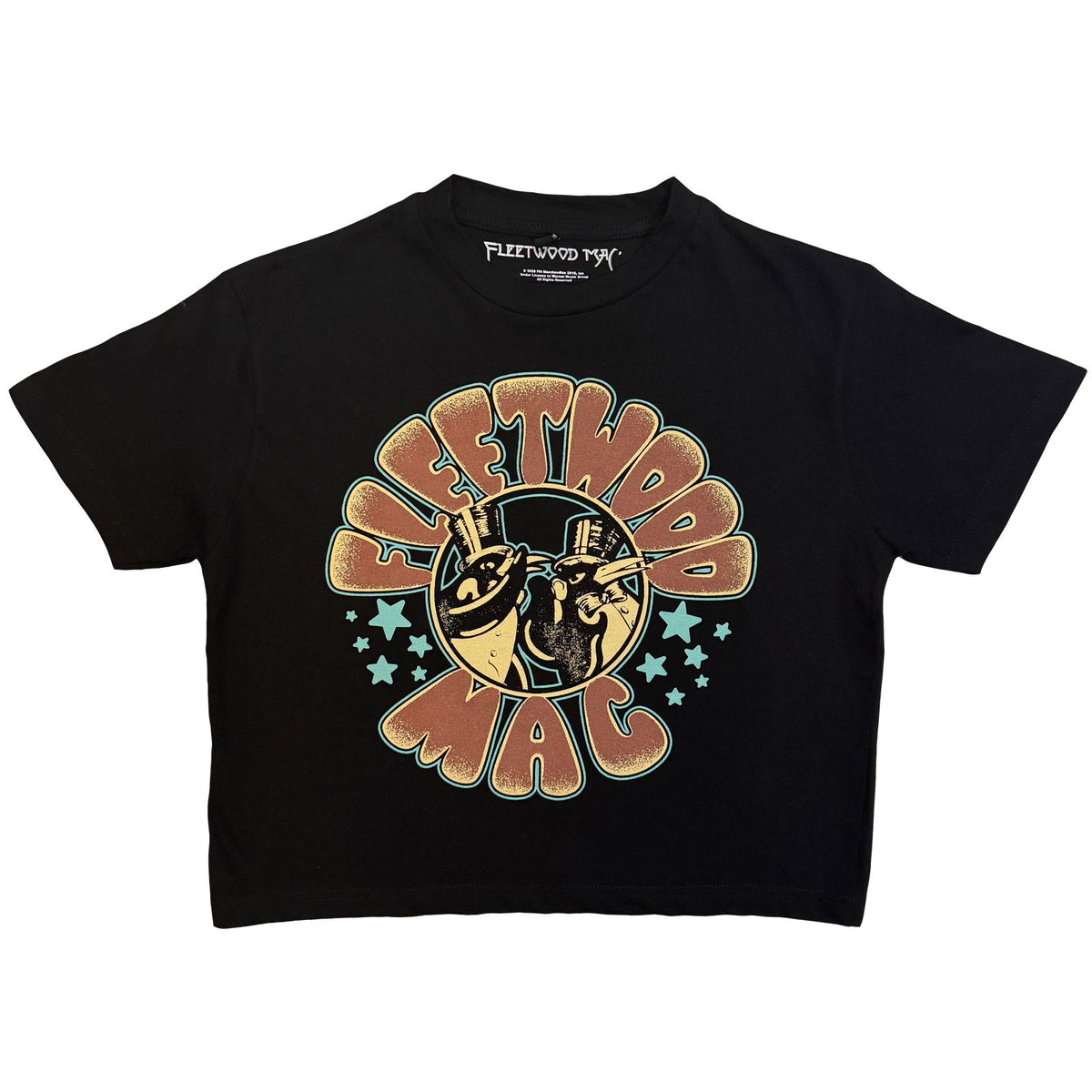 FLEETWOOD MAC - STARS & PENGUINS - Ladies Crop Top Black