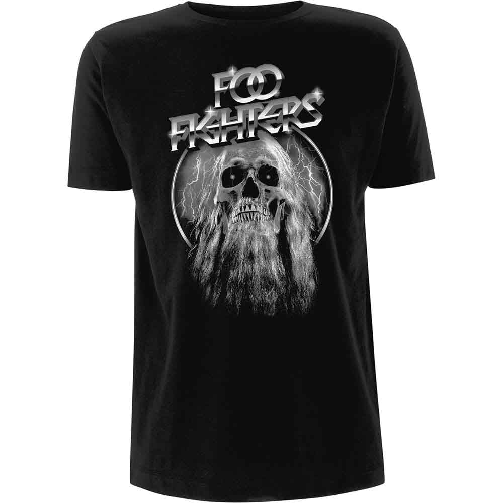 FOO FIGHTERS - BEARDED SKULL - T-Shirt Black