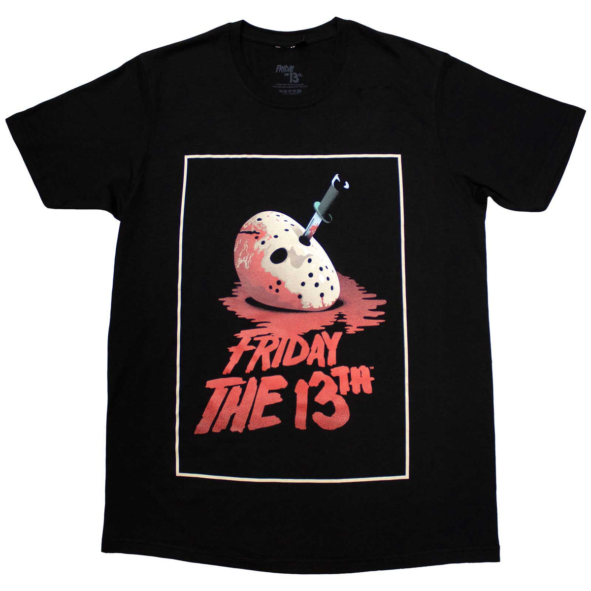 FRIDAY THE 13TH - JASON BLOOD MASK - T-Shirt Black