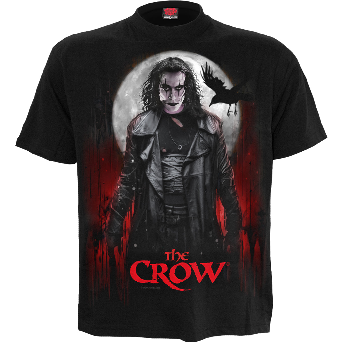 THE CROW - BLOOD MOON - Front Print T-Shirt Black