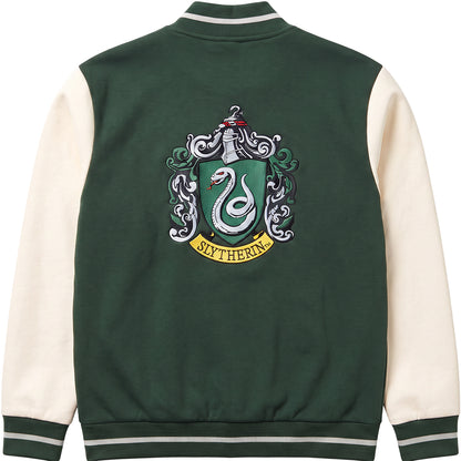 HARRY POTTER - SLYTHERIN HOUSE NAME - Baseball Jacket Dk Green Contrast Slvs A